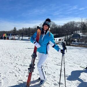 Stylish Women's Blue Ski Jacket